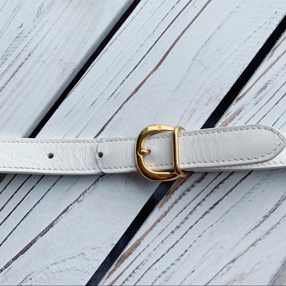 VINTAGE GUCCI MICRO GG WHITE ZIP SADDLE HANDBAG - Picture 8 of 14